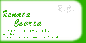 renata cserta business card